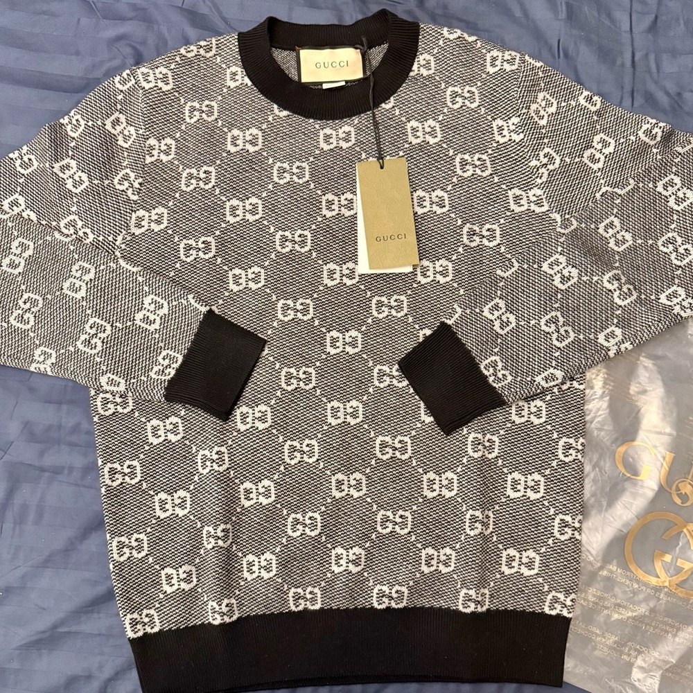 Gucci Jacquard Crewneck Sweater